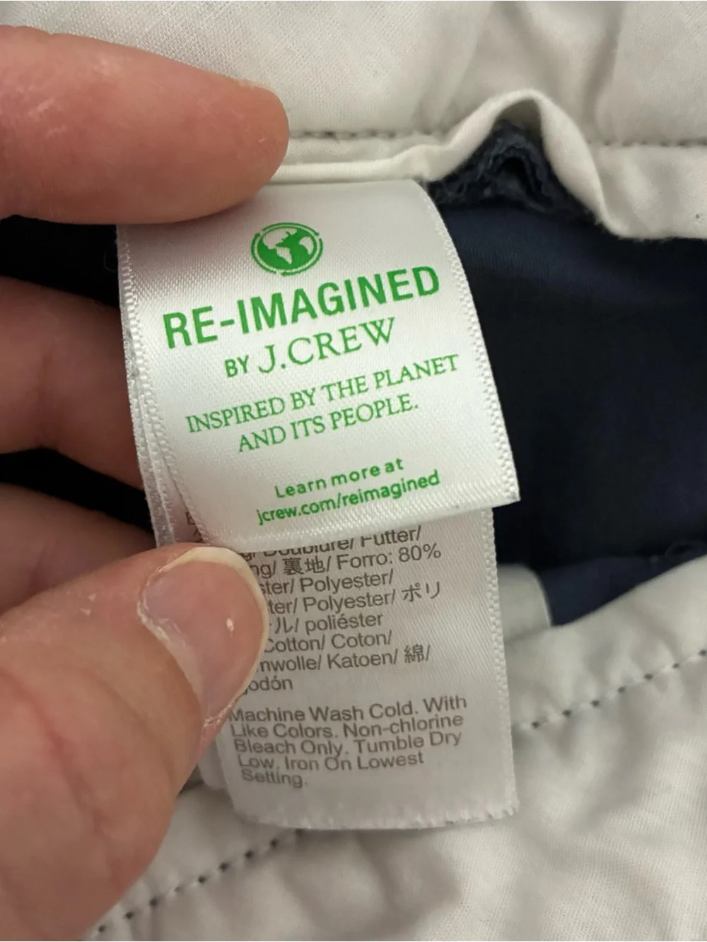 J. Crew Flex Dark Navy Slim Chino Pants Men Size 33/30